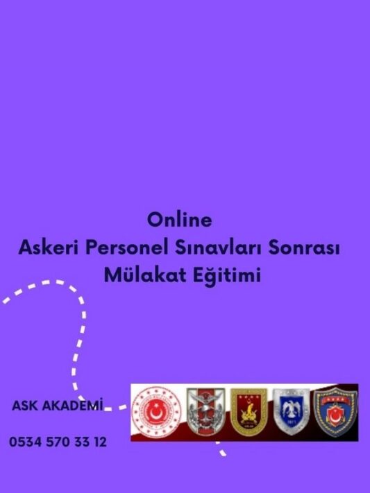 Online Askeri Sınavlar Sonrası Mülakat Sınavına Hazırlık Eğitimi