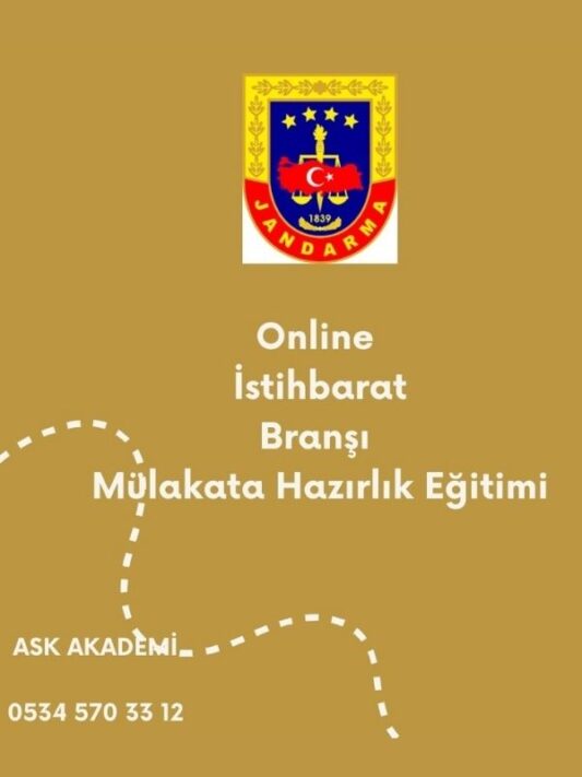 Online İstihbarat Branşı Mülakat Sınavına Hazırlık Eğitimi