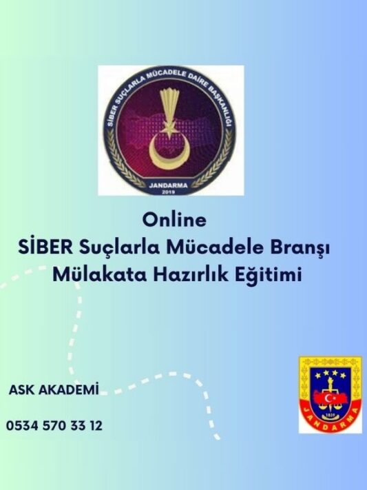 Online SİBER Branşı Mülakat Sınavına Hazırlık Eğitimi