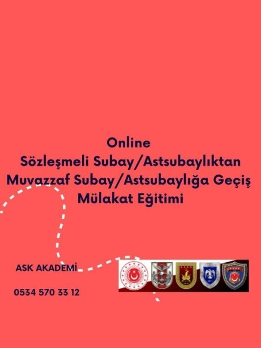 Online Muvazzaflığa Geçiş Mülakat Sınavına Hazırlık Eğitimi