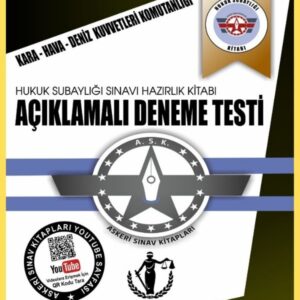 Hukuk Subaylığı Açıklamalı 5 Deneme Testleri